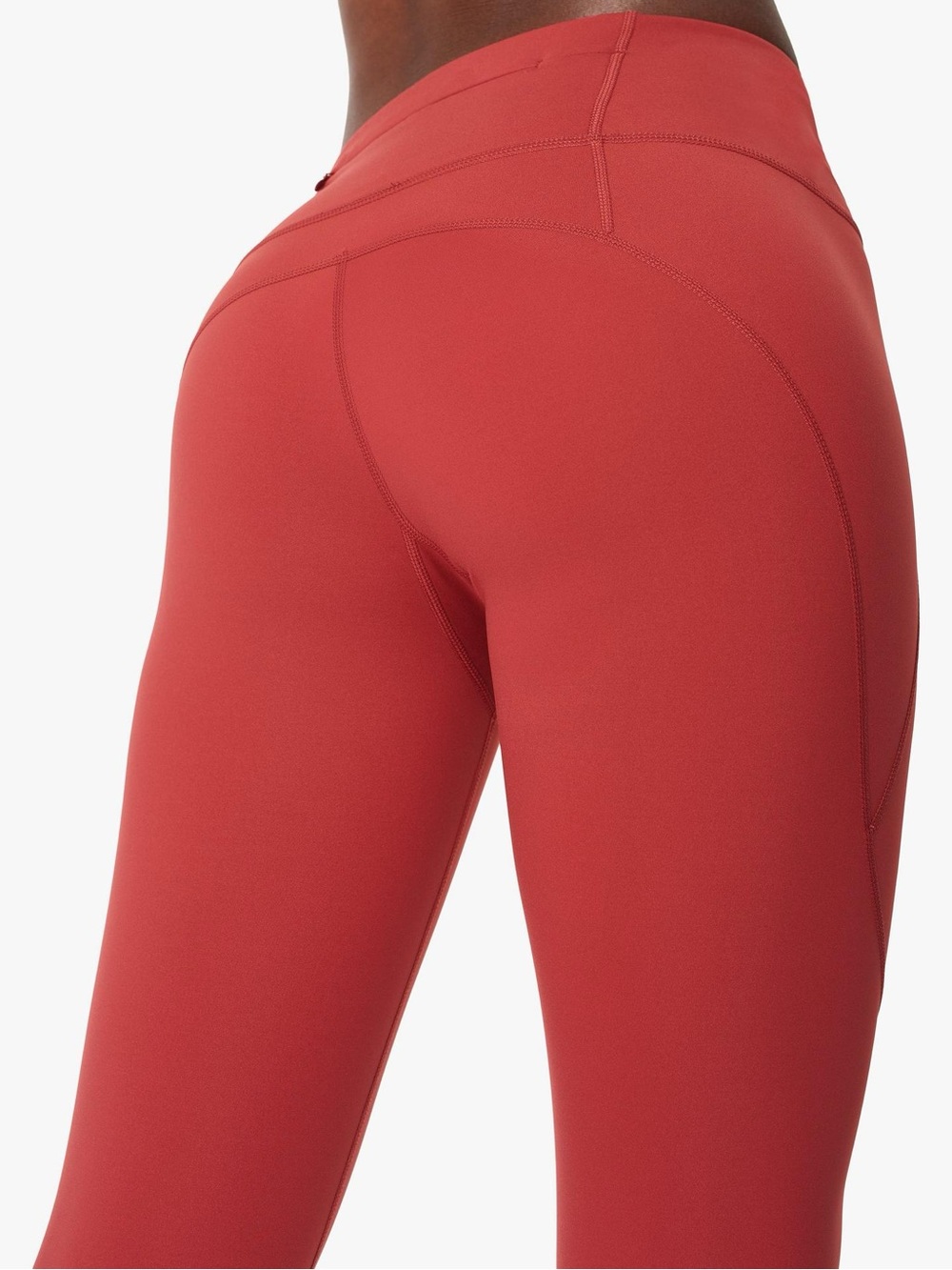 Sweaty Betty Size Medium ‘The Power’ 7/8 Pocket Leggings - Rust Red - Picture 6 of 16